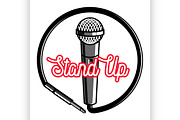 Stand up comedy show emblem