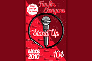 Stand up comedy show poster