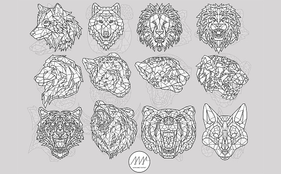 Geometric Animals Collection in Illustrations - product preview 1