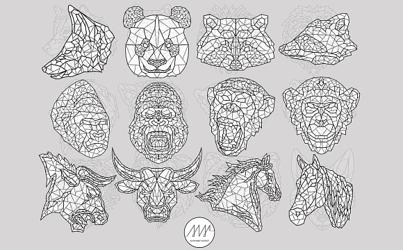 Geometric Animals Collection in Illustrations - product preview 2
