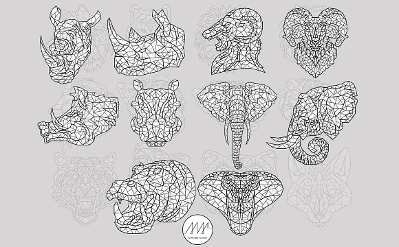 Geometric Animals Collection in Illustrations - product preview 3