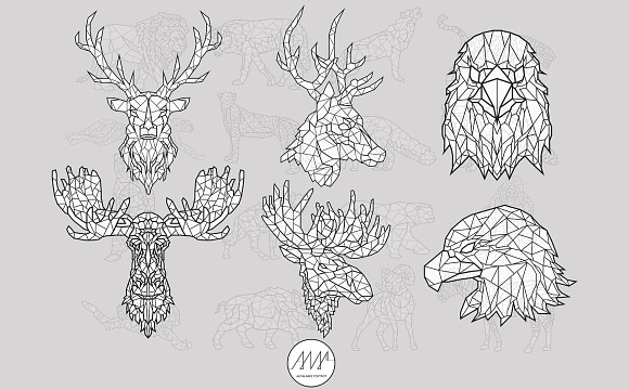 Geometric Animals Collection in Illustrations - product preview 4