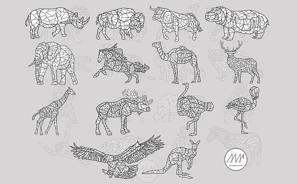 Geometric Animals Collection in Illustrations - product preview 6