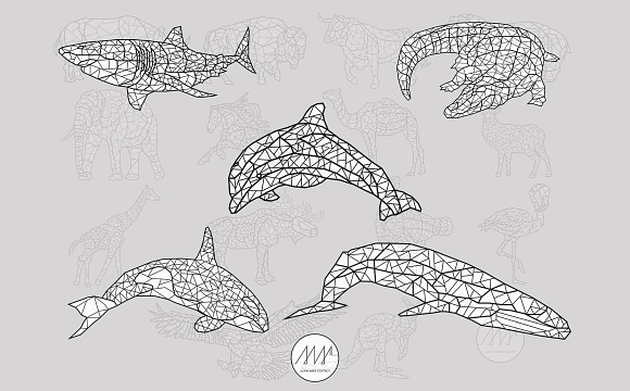 Geometric Animals Collection in Illustrations - product preview 7