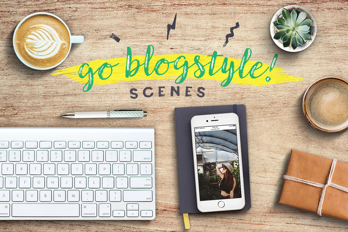 Go Blogstyle! Feminine Scenes Set in Product Mockups - product preview 8