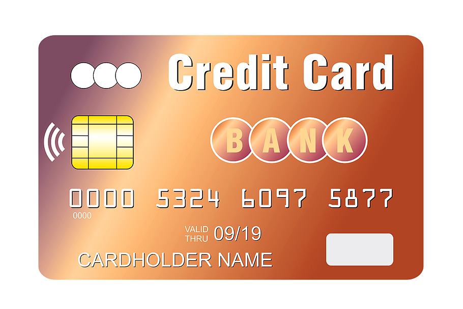 Credit card contacless payment chip