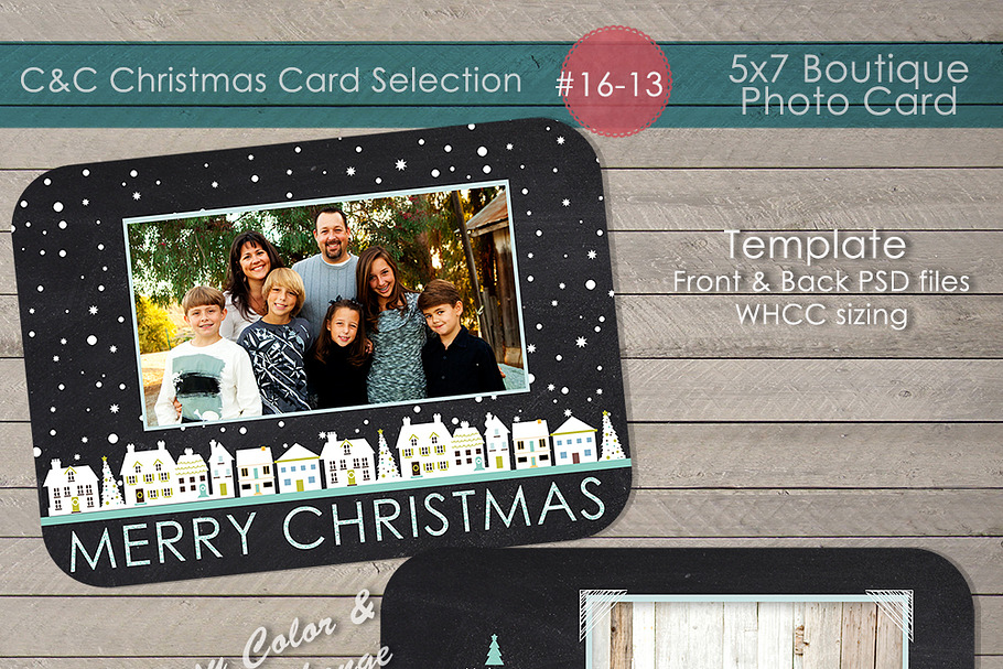 Christmas Photo Card Selection#16-13 in Card Templates - product preview 8