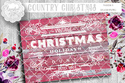 Vintage Country Christmas SVG files