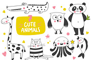 Cute animals set
