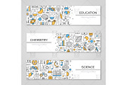Science horizontal banners
