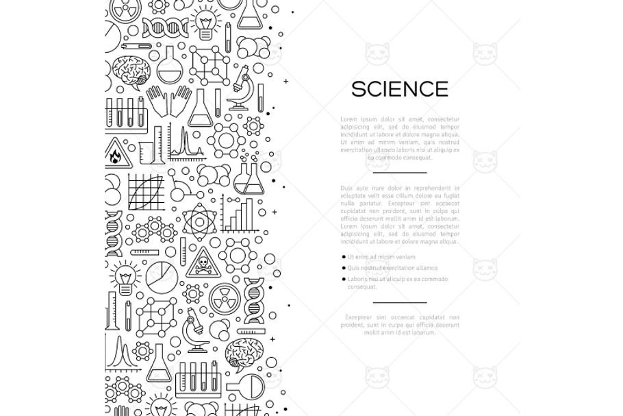 Science border in Illustrations - product preview 8