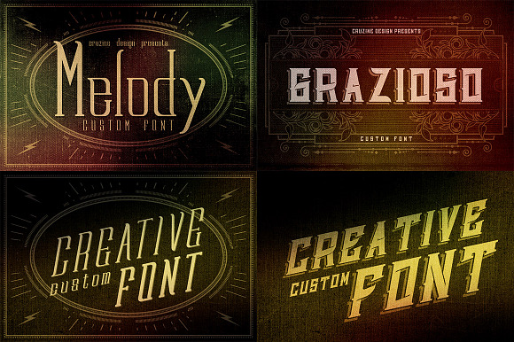 6 Custom Fonts in 1 Bundle - Bundle in Custom Fonts - product preview 4