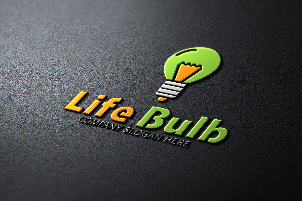Life Bulb Logo in Logo Templates - product preview 8