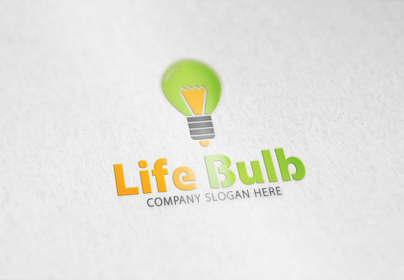 Life Bulb Logo in Logo Templates - product preview 3