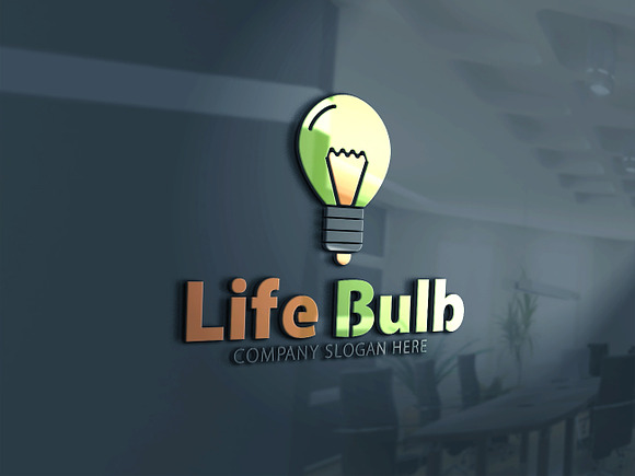 Life Bulb Logo in Logo Templates - product preview 4