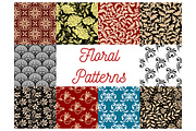 Floral seamless decor patterns