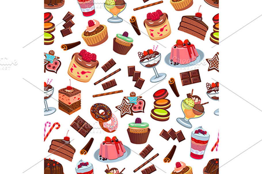 Cakes and patisserie desserts in Patterns - product preview 8