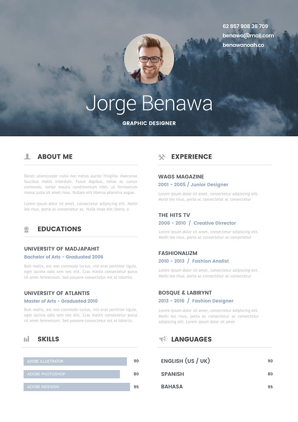 Resume 2.0 - A4 Keynote Format in Resume Templates - product preview 2