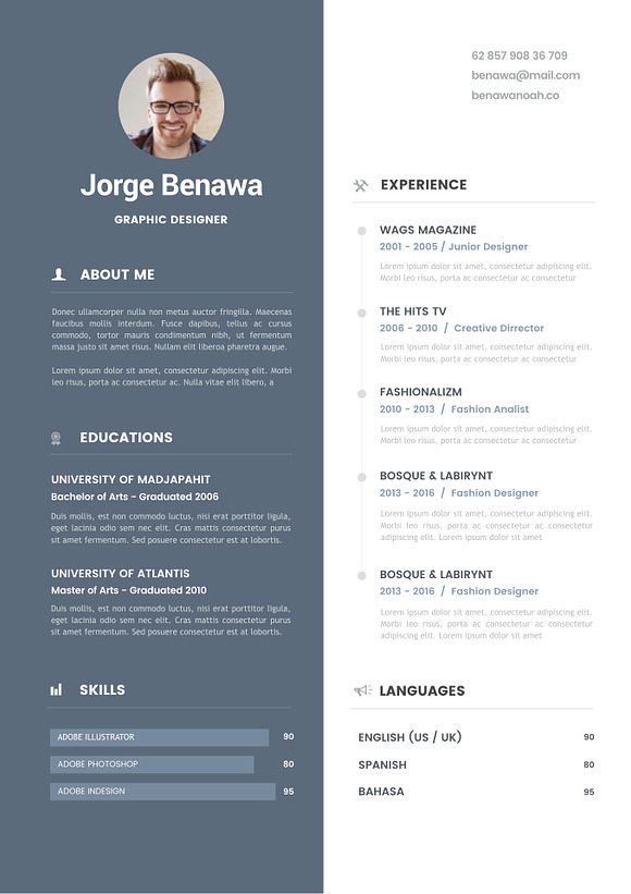 Resume 2.0 - A4 Keynote Format in Resume Templates - product preview 4