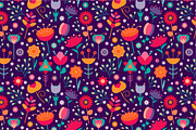 2 Seamless Floral Patterns
