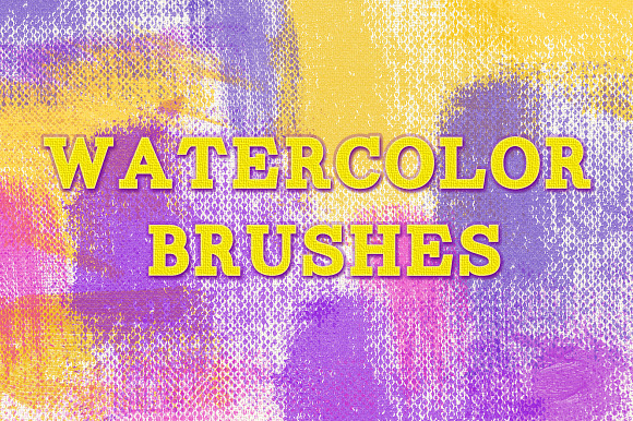 Bundle Watercolor Brushes in Photoshop Brushes - product preview 3