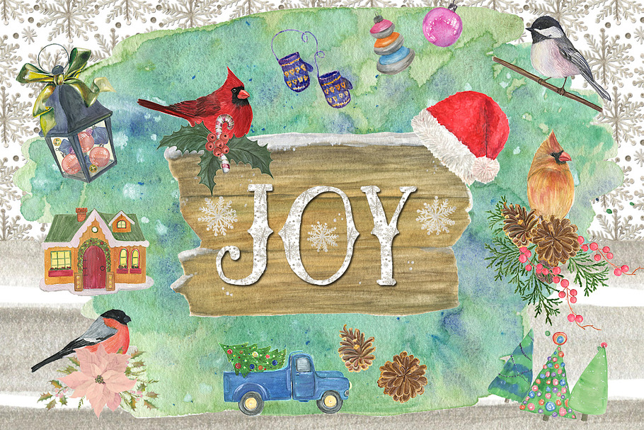 JOY-winter collection in Illustrations - product preview 8