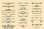Calligraphic vintage elements vector