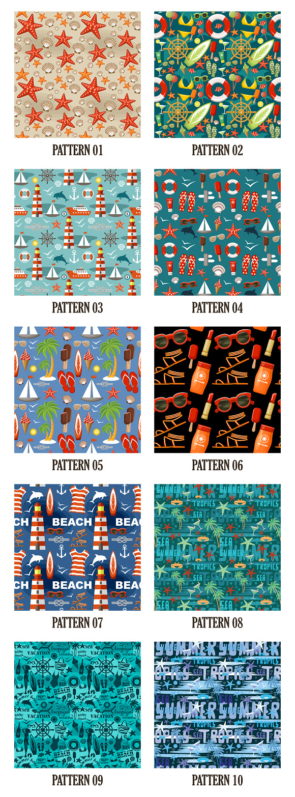 Sea Seamless Patterns in Patterns - product preview 1
