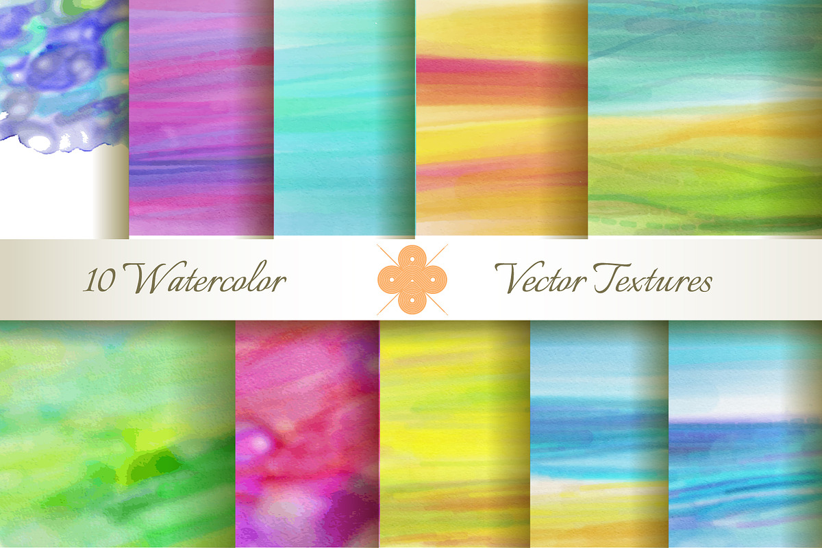 10 Watercolor Vector Textures in Textures - product preview 8