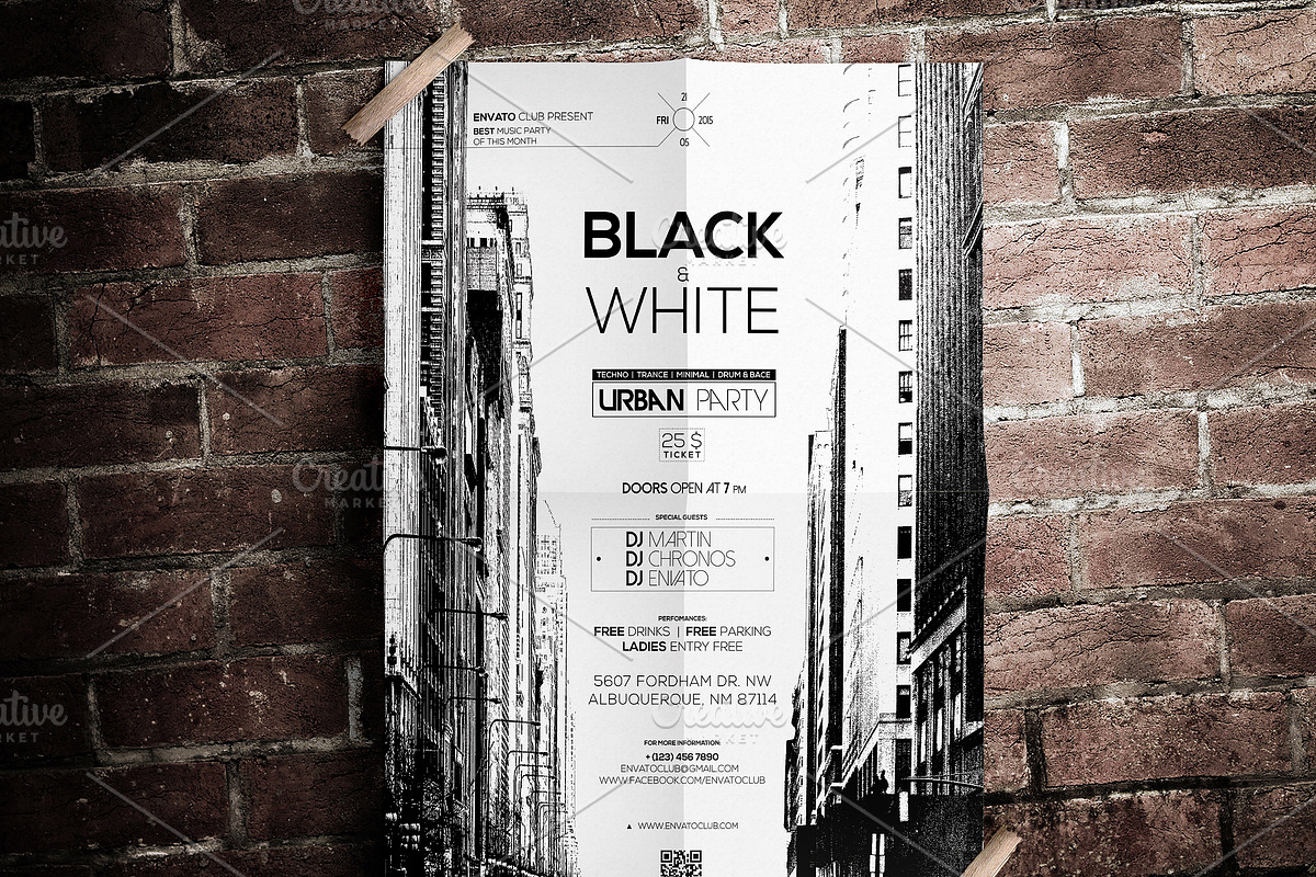 Grunge Poster Mockup in Print Mockups - product preview 8