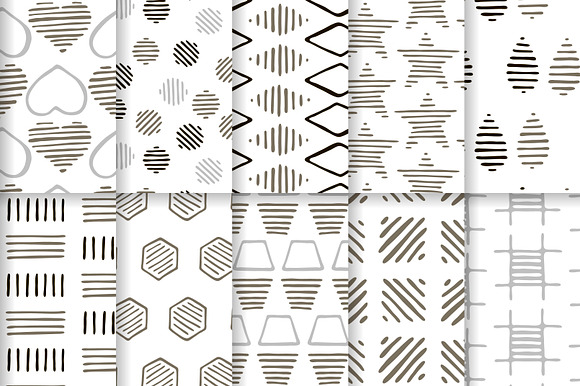 20 hand drawn patterns vol.1 in Patterns - product preview 5