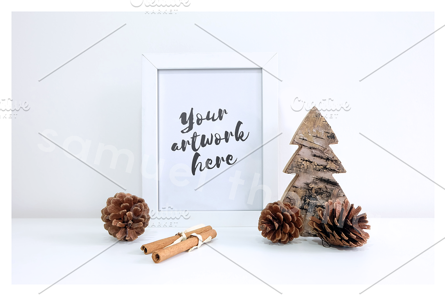 Christmas Frame Mockup in Print Mockups - product preview 8