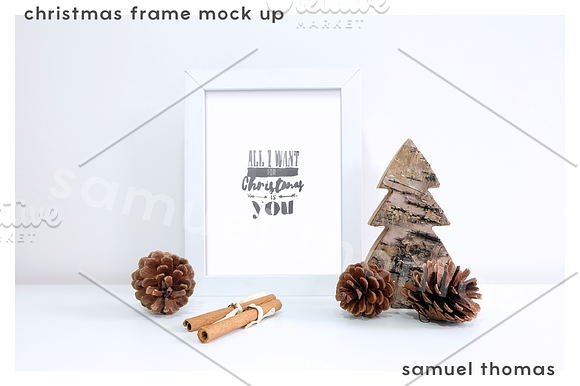 Christmas Frame Mockup in Print Mockups - product preview 1
