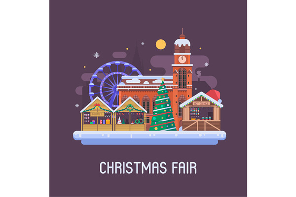 Christmas Fair Background