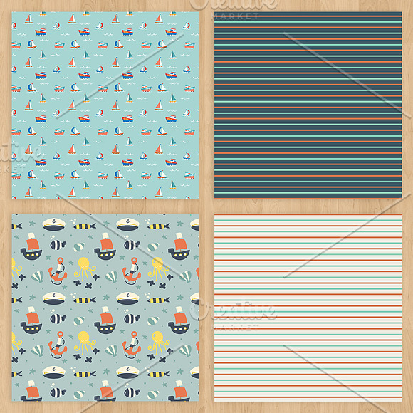 Nautical Paper Pack in Patterns - product preview 1