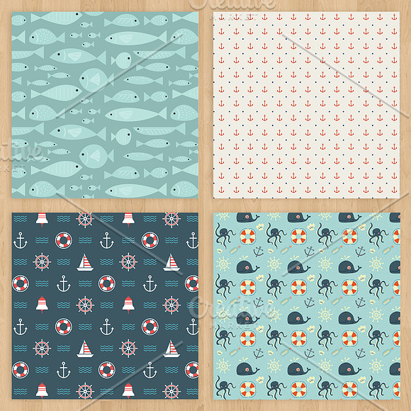 Nautical Paper Pack in Patterns - product preview 3