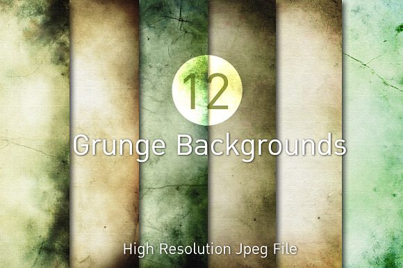 12 Grunge Backgrounds (Free Bonus) in Textures - product preview 3