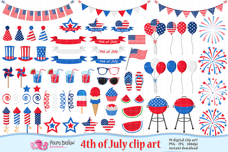 4th of July clipart