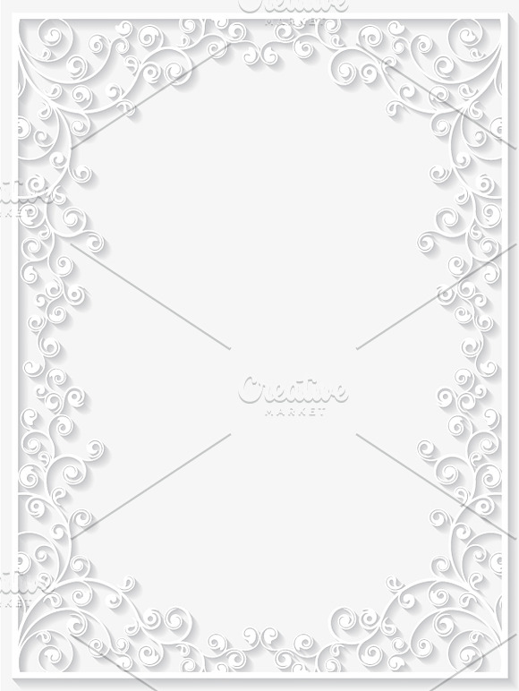 Set of paper floral frames in Patterns - product preview 3