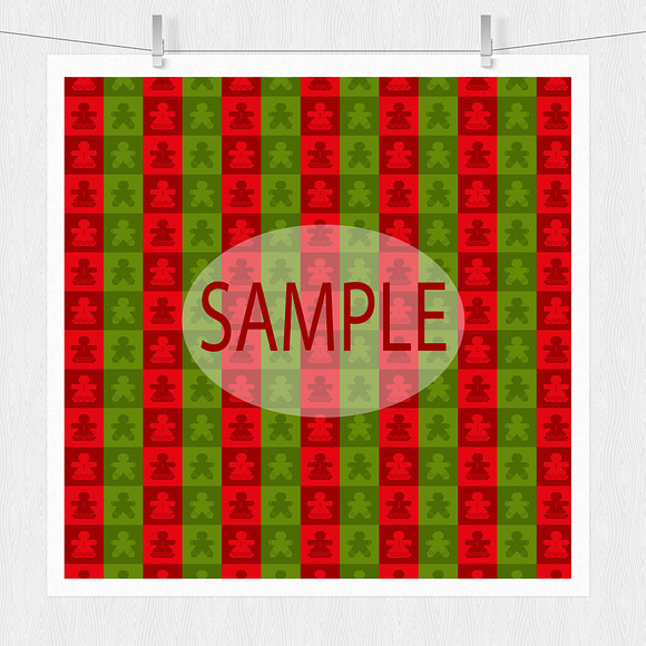 Red and Green Christmas Patterns in Patterns - product preview 4