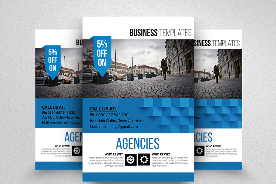 Business Flyer with Free Image