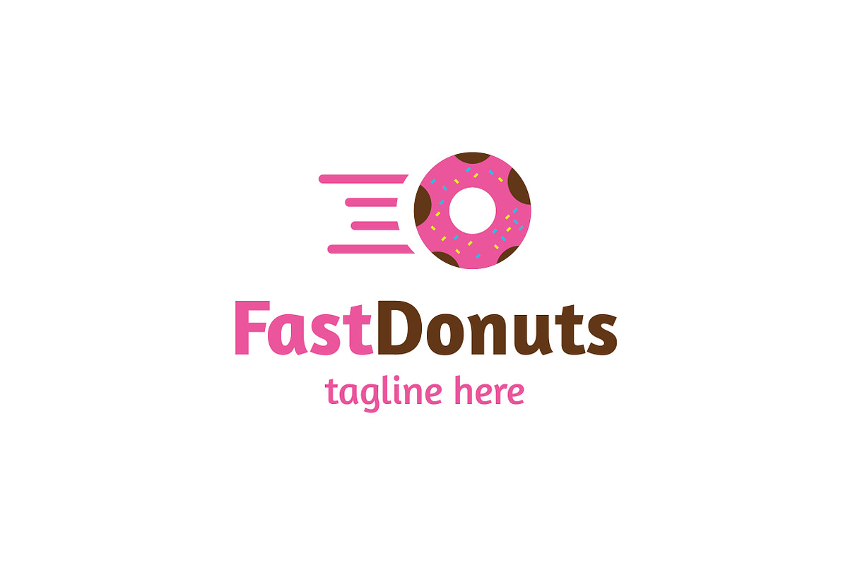 Fast Donuts Logo in Logo Templates - product preview 8
