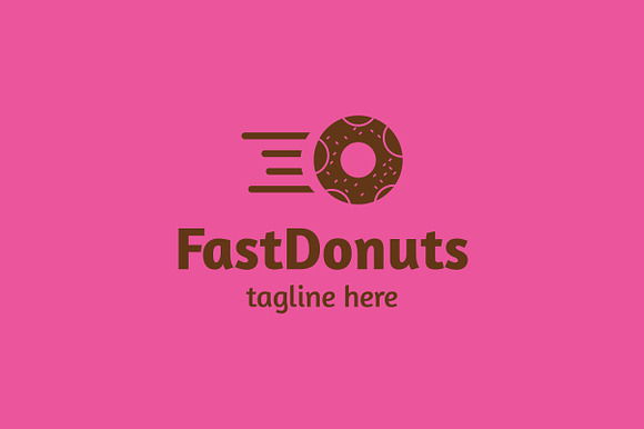 Fast Donuts Logo in Logo Templates - product preview 3