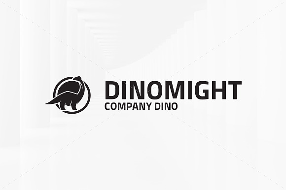 Dino Might Logo Template in Logo Templates - product preview 3