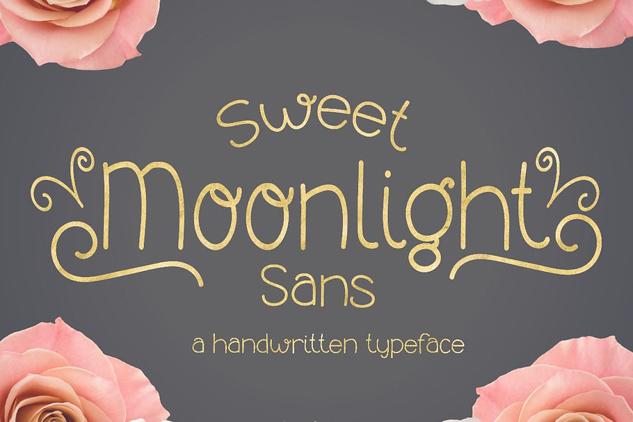 Sweet Moonlight- Handwritten Font in Sans-Serif Fonts - product preview 8