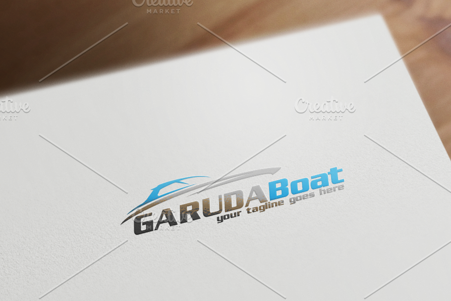 Garuda Boat Logo Template