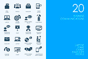 Business communications icons