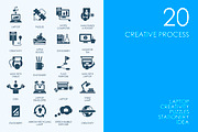 Creative process icons