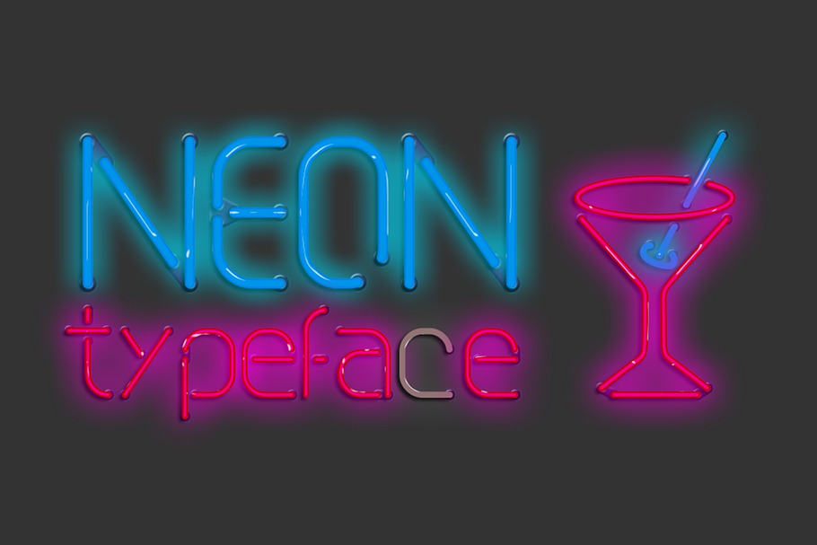 Neon Typeface