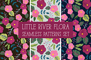 LITTLE RIVER FLORA Seamless Patterns